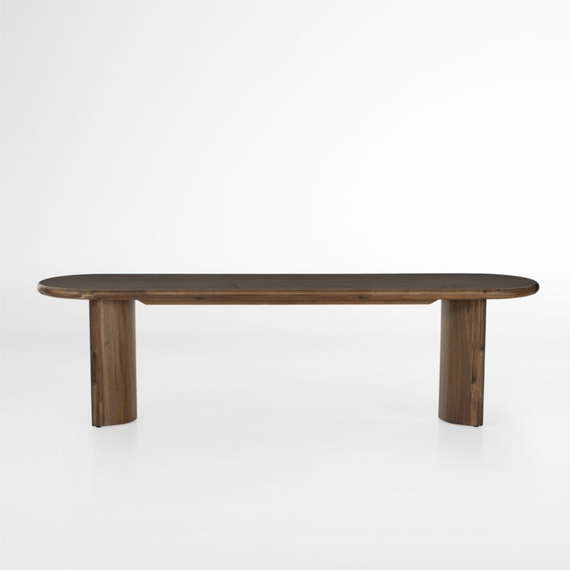 Panos Acacia Wood Dining Bench | Crate & Barrel | Crate & Barrel