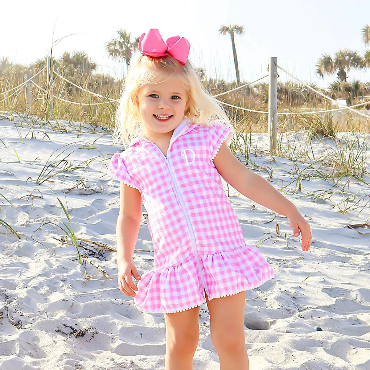 Pink Gingham Swim Cover Up | Classic Whimsy