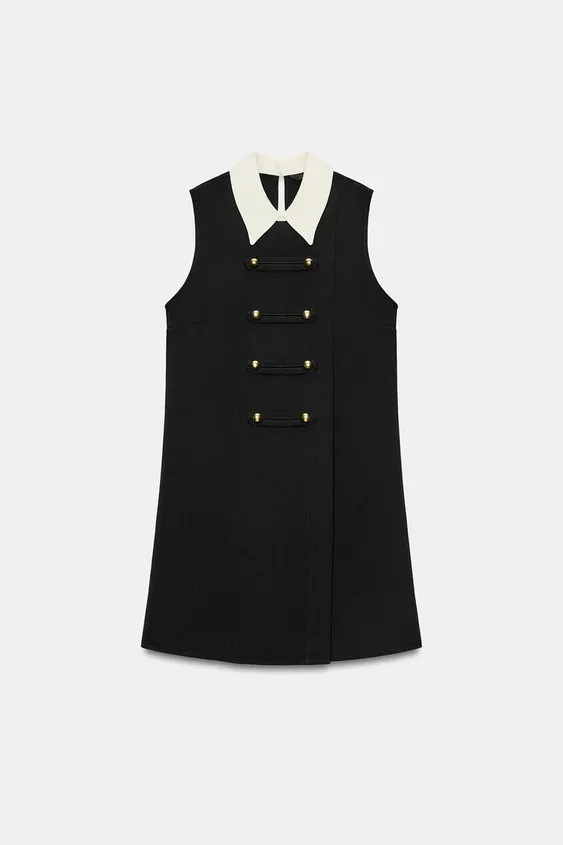 FROG FASTENING SHORT DRESS | Zara US