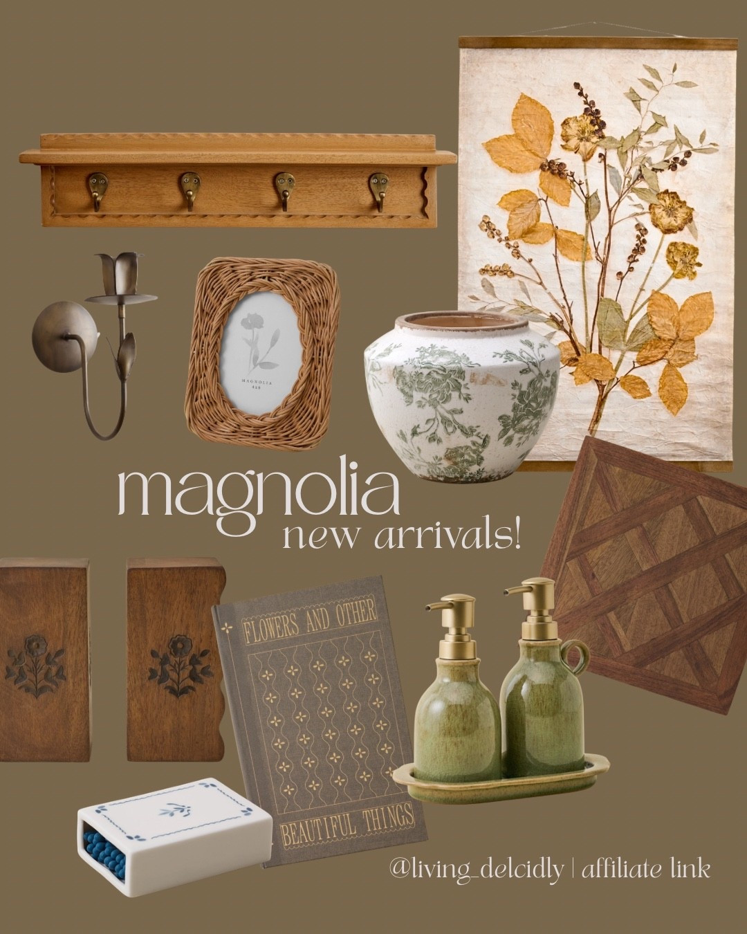 New arrivals from Magnolia! The wall tapestry is soooo pretty & the color of that soap dispenser is everything!

#LTKHome