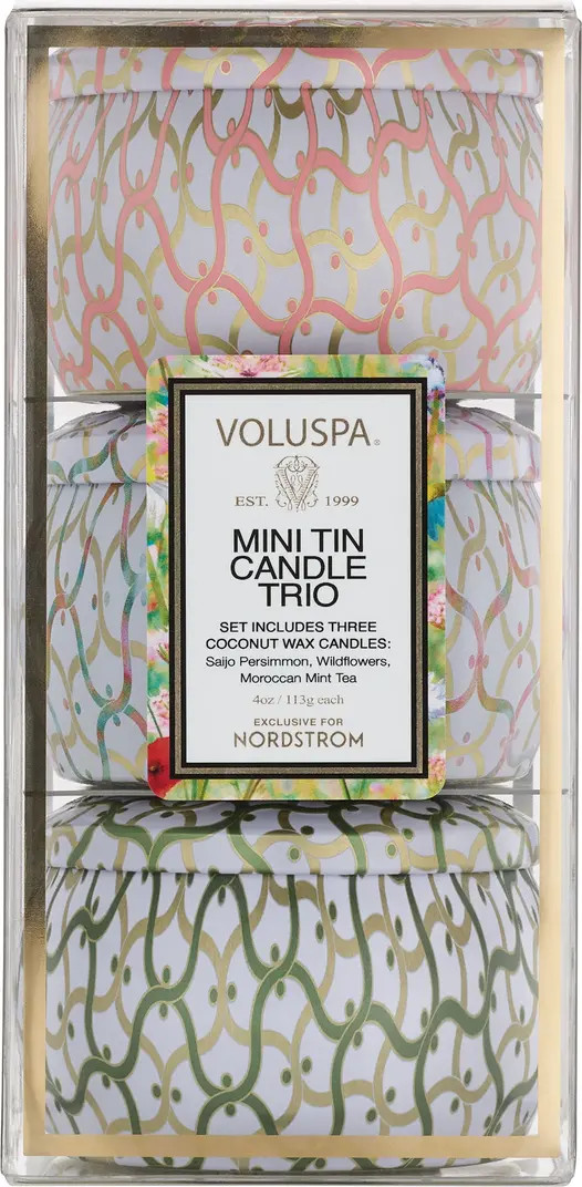 Voluspa Maison Set of 3 Mini Tin Candles | Nordstrom | Nordstrom