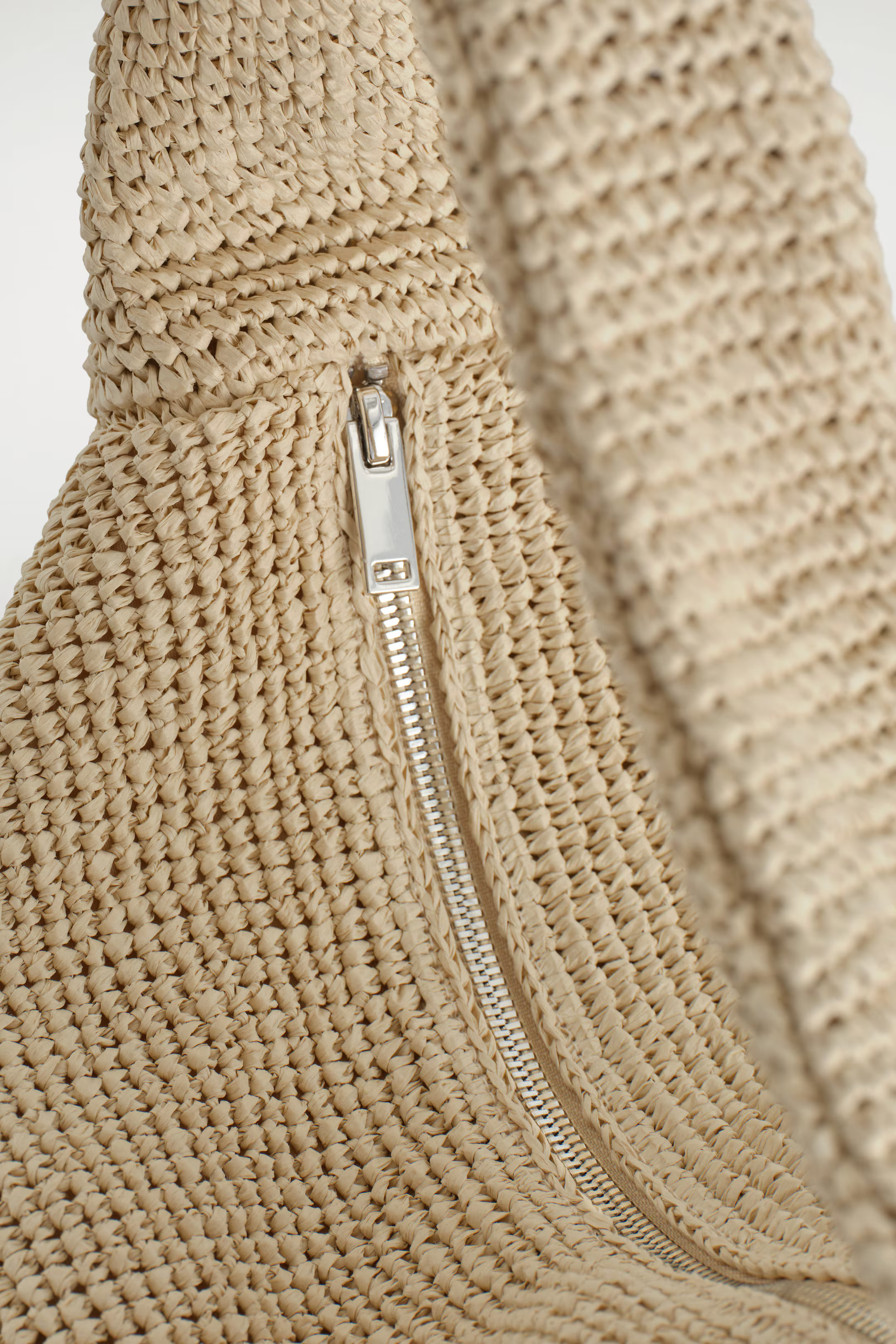 SLOUCHY TOTE BAG - RAFFIA - BEIGE | COS UK