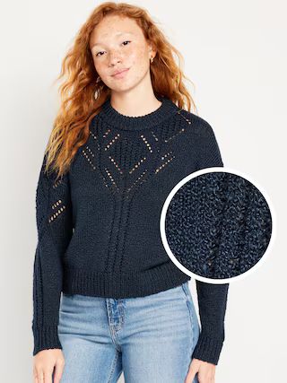 Pointelle Sweater for Women | Old Navy (US)