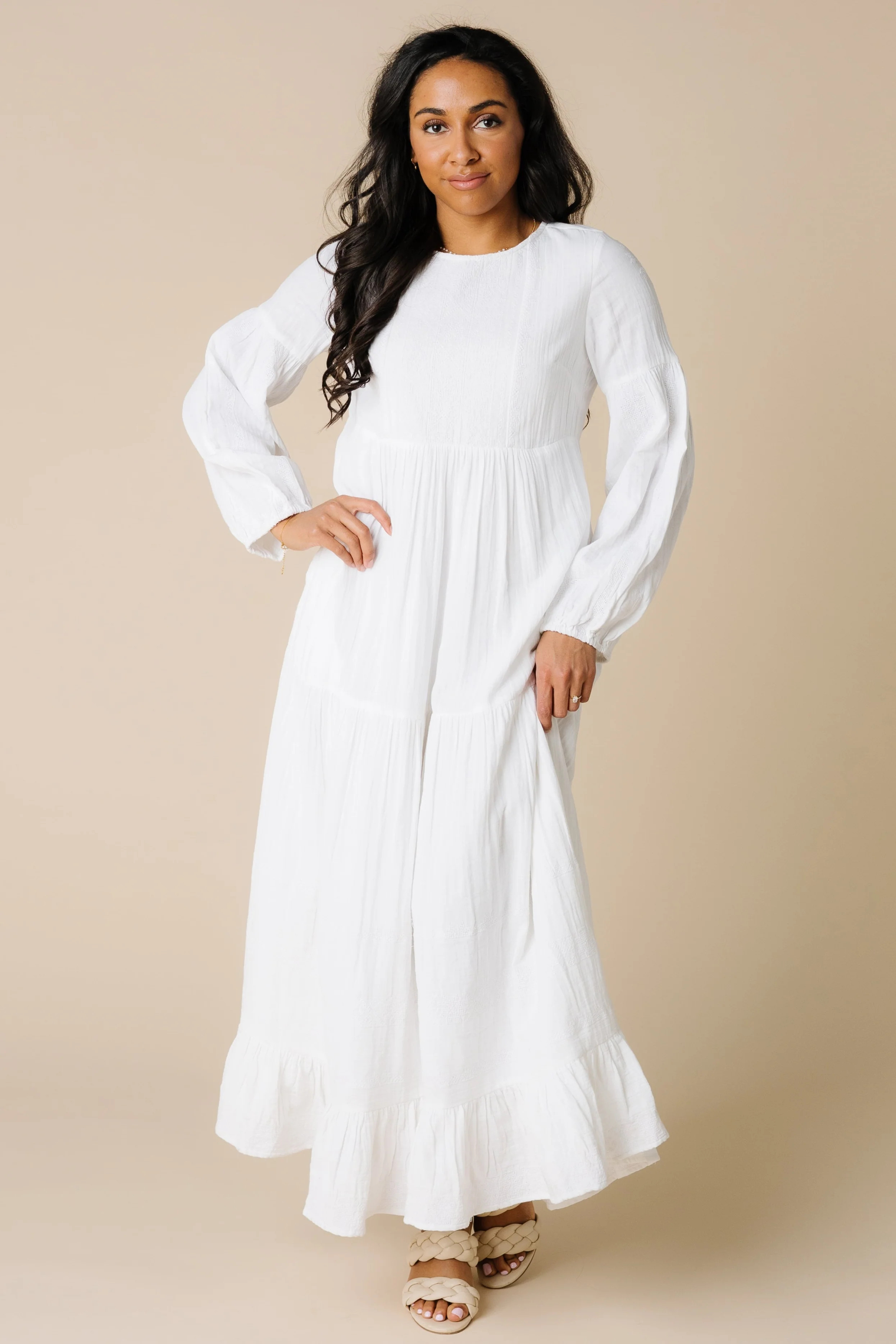 Citrus Miranda Embroidered White Dress | Called To Surf