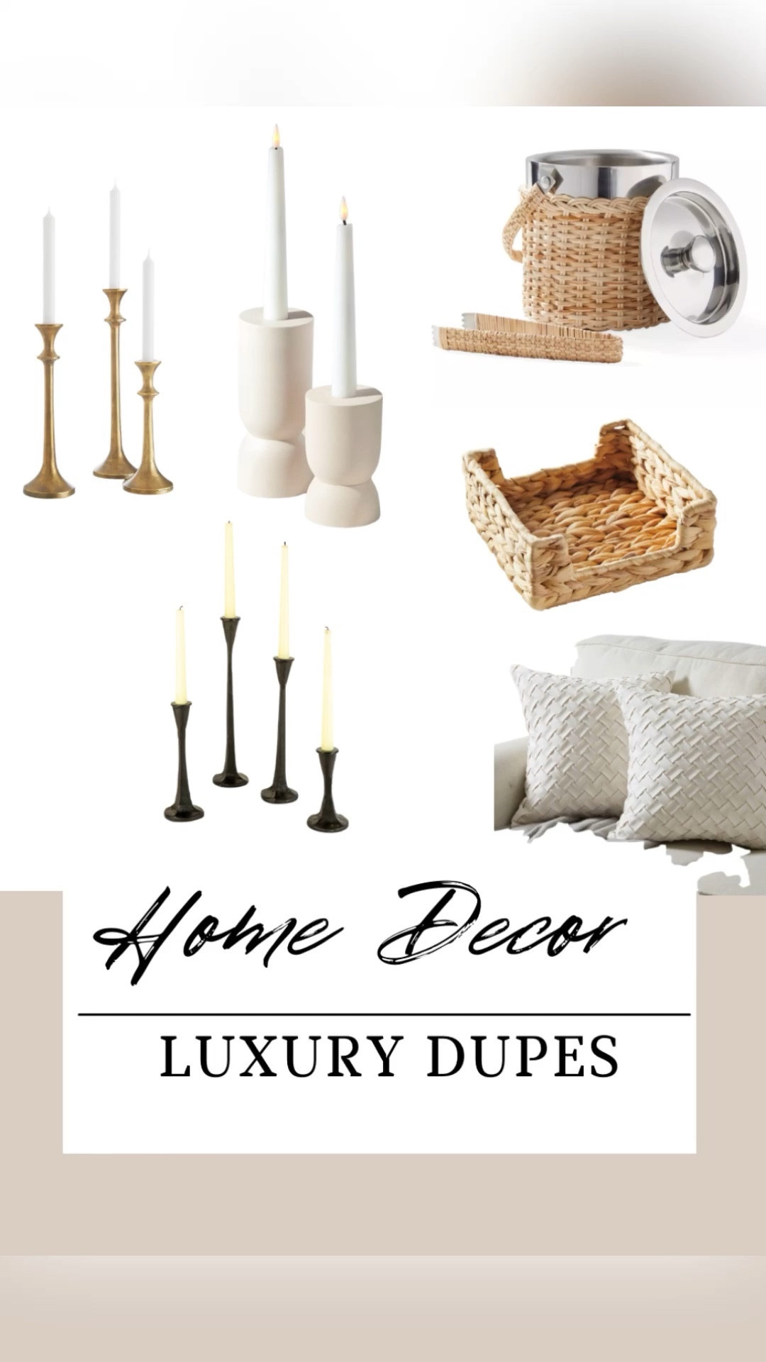 Luxury home decor dupes, anyone? A few accessories at a fraction of the cost to spruce up your spring styling! 

#LTKFind #LTKsalealert #LTKhome