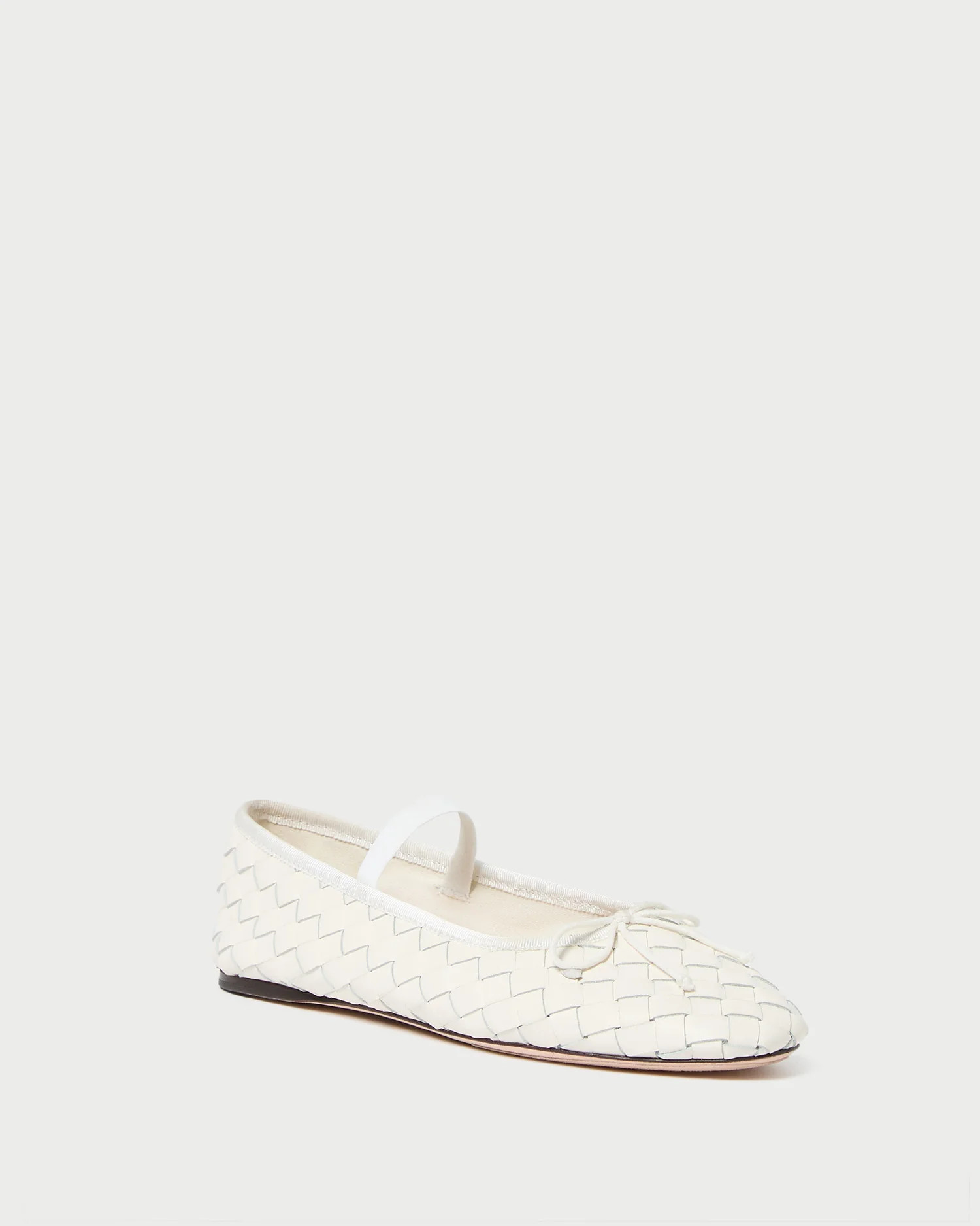 Leonie Cream Woven Ballet Flat | Loeffler Randall