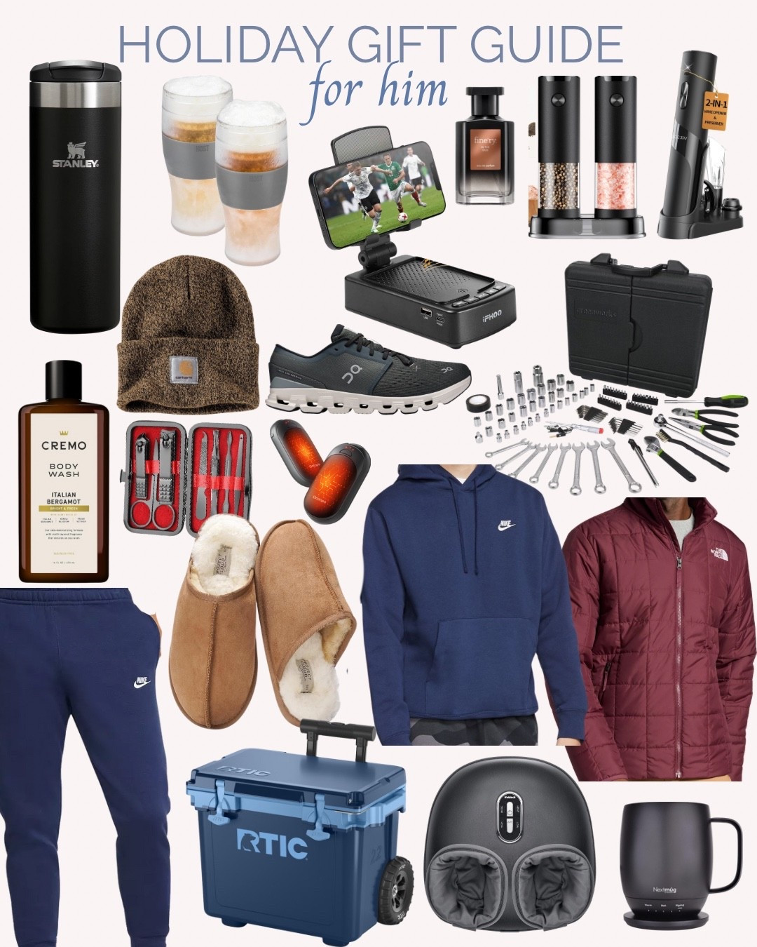 🎁✨ HOLIDAY GIFT GUIDE FOR HIM ✨🎁
Shopping for your husband, dad, boyfriend, or brother? This gift guide is packed with practical, cozy, and stylish gift ideas that men of all ages will love — from their 20s to their 60s. 🙌

Think sleek tech gadgets, comfy loungewear, everyday essentials, and useful gear he’ll actually use — perfect for dads, husbands, and hard-to-shop-for guys 🎄

💡 Great for:
🎁 Husbands & boyfriends
🎁 Dads & father-in-law
🎁 Brothers & friends
🎁 Gift exchanges + Secret Santa

Tap to shop everything right from my LTK and make holiday gifting for him easy this year!

#HolidayGiftGuide #GiftGuideForHim #GiftsForHim #ChristmasGiftGuide #LTKHoliday #LTKGiftGuide #MensGiftGuide #GiftsForDad #GiftsForHusband #MensHolidayGifts #PracticalGiftsForMen #CozyGiftsForHim #LTKFinds #LTKMens

#LTKSeasonal #LTKHoliday #LTKGiftGuide
