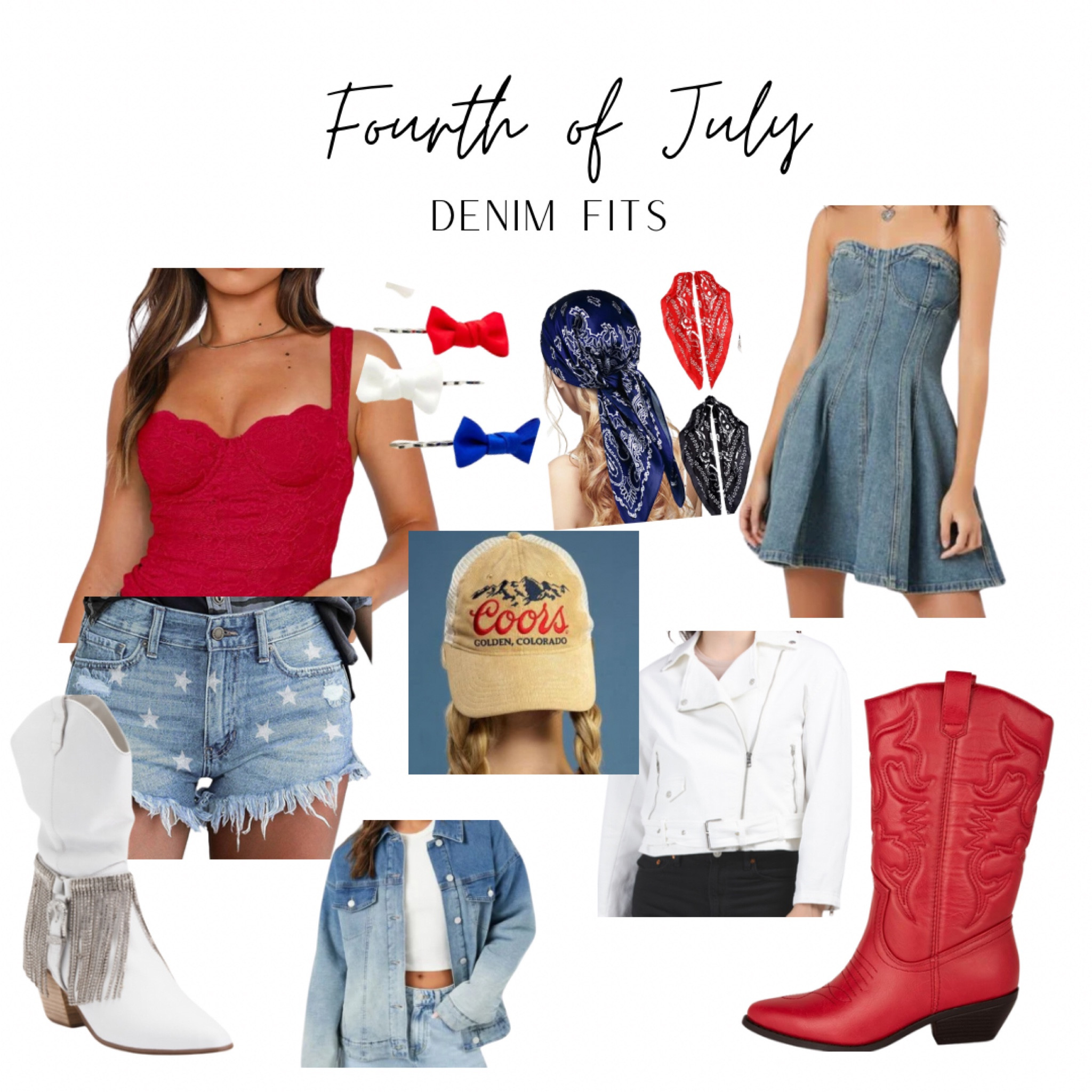 Trendy 4th of July outfits! Refined Rancher style.❤️🤍💙

#LTKSummerSales #LTKFindsUnder50 #LTKSeasonal