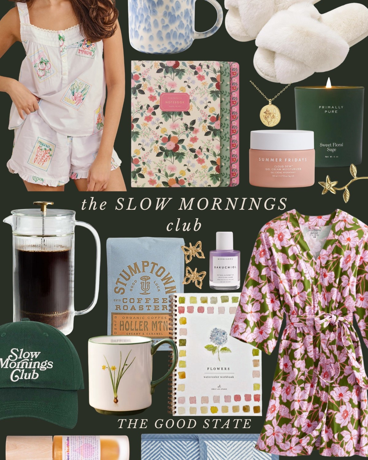 This collection is for those who embrace the slowed down rhythms on an early morning. For the ladies who linger with a cup of coffee in one hand and a journal in the other. For the ones who take notice of the sunlight dancing through the windows and breathes deep the aroma of freshly ground coffee as it’s prepared for the french press. This collection is for those who enjoy matching pajama sets and have one too many coffee mugs (if having too many is even possible). This is for those who are slowing down—even if just internally—in whatever season of life they find themselves in. This is for you☀️

The good state, Lauren England, Amazon, Vera Bradley, Mother’s Day gift idea, Mother’s Day, slow mornings, Emily lex, pottery barn, beauty, clean beauty, chappywrap, stationary, spring fashion, printfresh, coffee mugs, kitchen, living room, spring, Easter basket, Easter, spring home, 

#LTKStyleTip #LTKSaleAlert #LTKFindsUnder50
