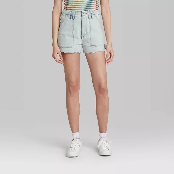 Women's High-Rise Utility Jean Shorts - Wild Fable™ | Target
