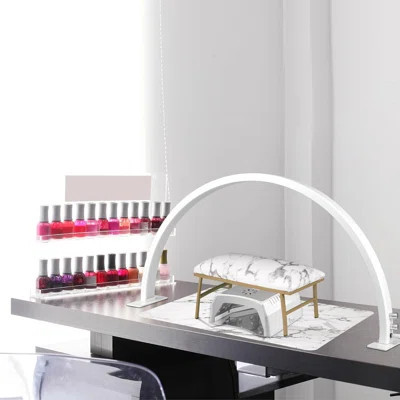 Half Moon Lamp For Nail Desk, Adjustable Color Temperature & Brightness Nail Light | Wayfair North America