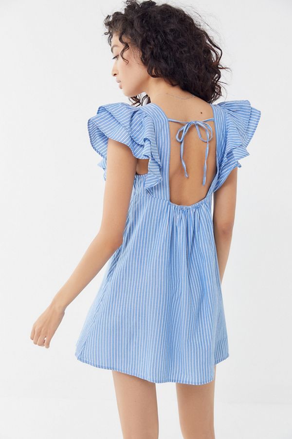 UO La Petite Tie-Back Babydoll Dress | Urban Outfitters (US and RoW)