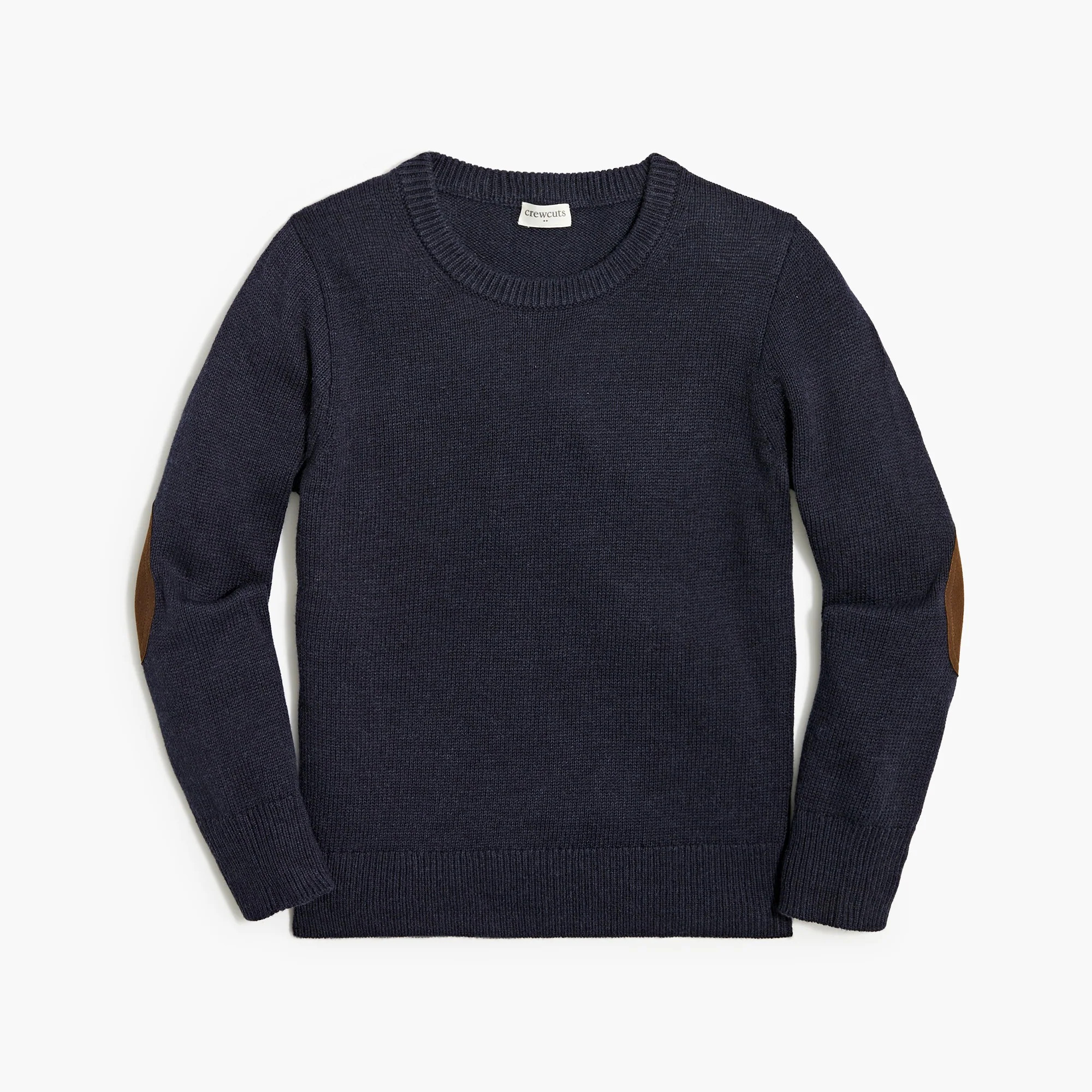 Boys' elbow-patch crewneck sweater | J.Crew Factory