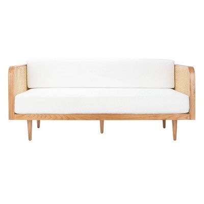 Twin Helena French Cane Daybed Natural/Beige - Safavieh | Target