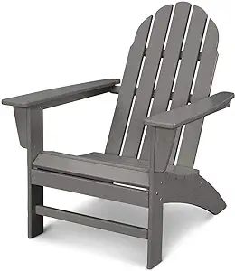 POLYWOOD Vineyard Adirondack Chair, Slate Grey | Amazon (US)