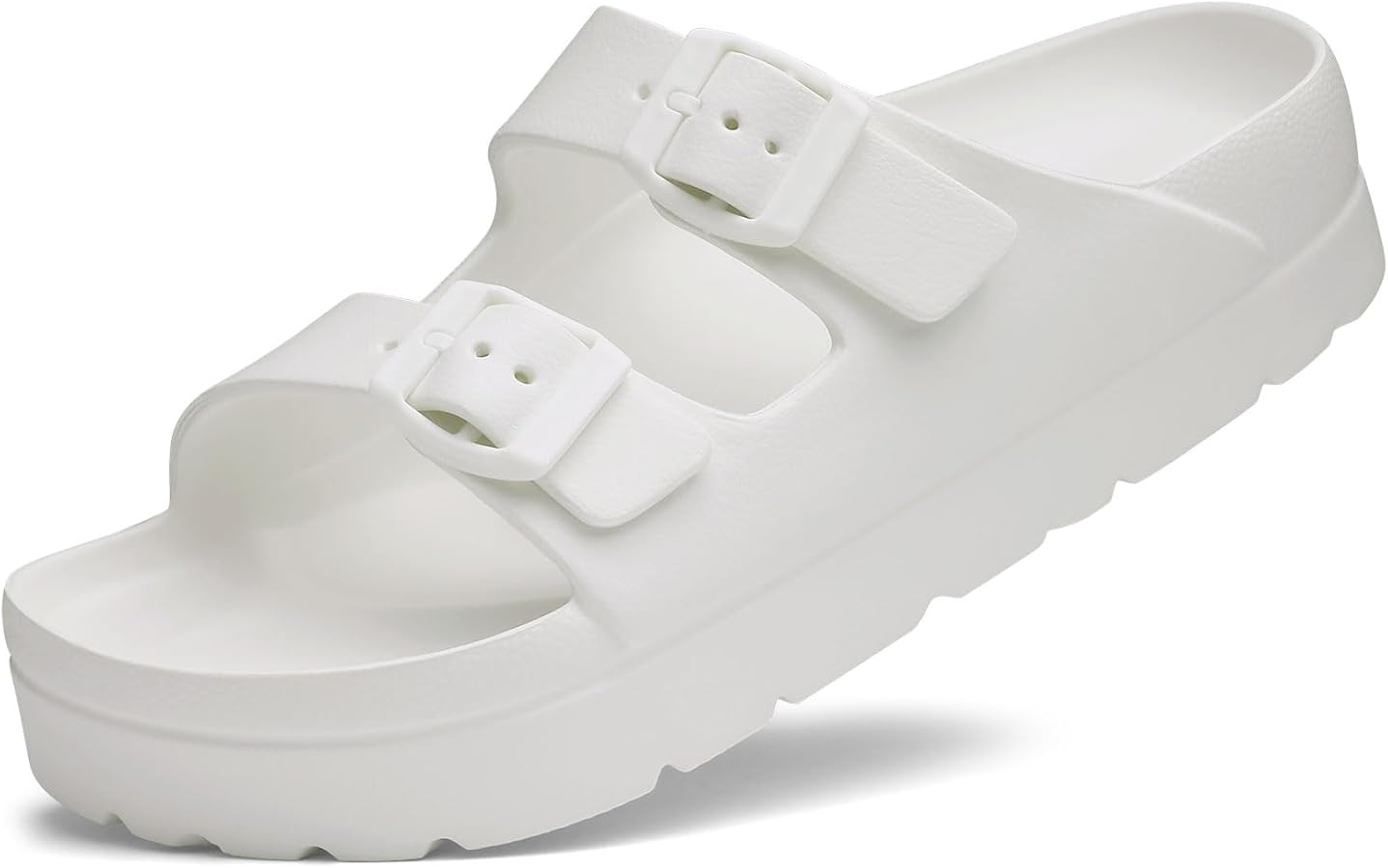 Women's Platform Sandals with Arch Support, Chunky Lightweight Foam Slip on Slides, Comfortable S... | Amazon (US)