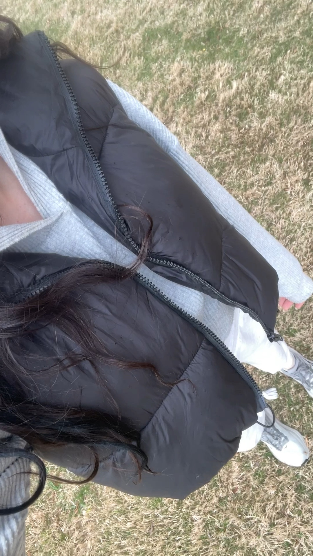 I’m wearing a: 
Vest size - medium 
Shoes - 7.5 (men’s sizing) 