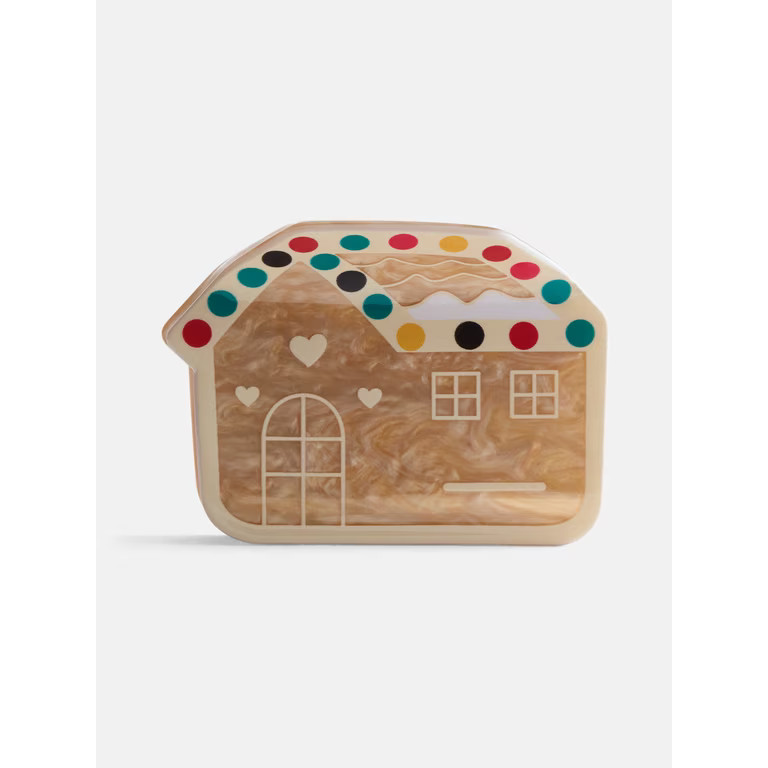 Holiday Time Women's Gingerbread House Hair Claw Clip | Walmart (US)