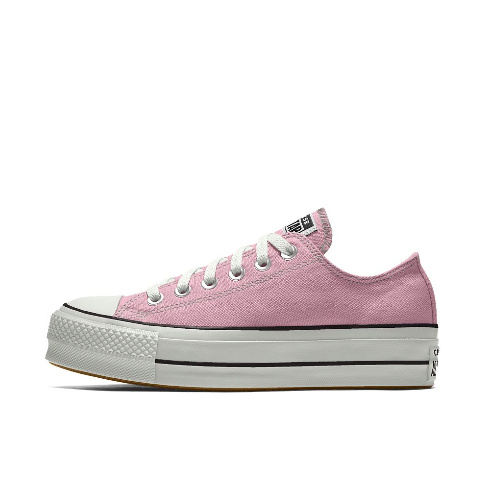 Converse Custom Chuck Taylor All Star Lift Low Top Women's Shoe Size 3 (Pink) | Converse (US)
