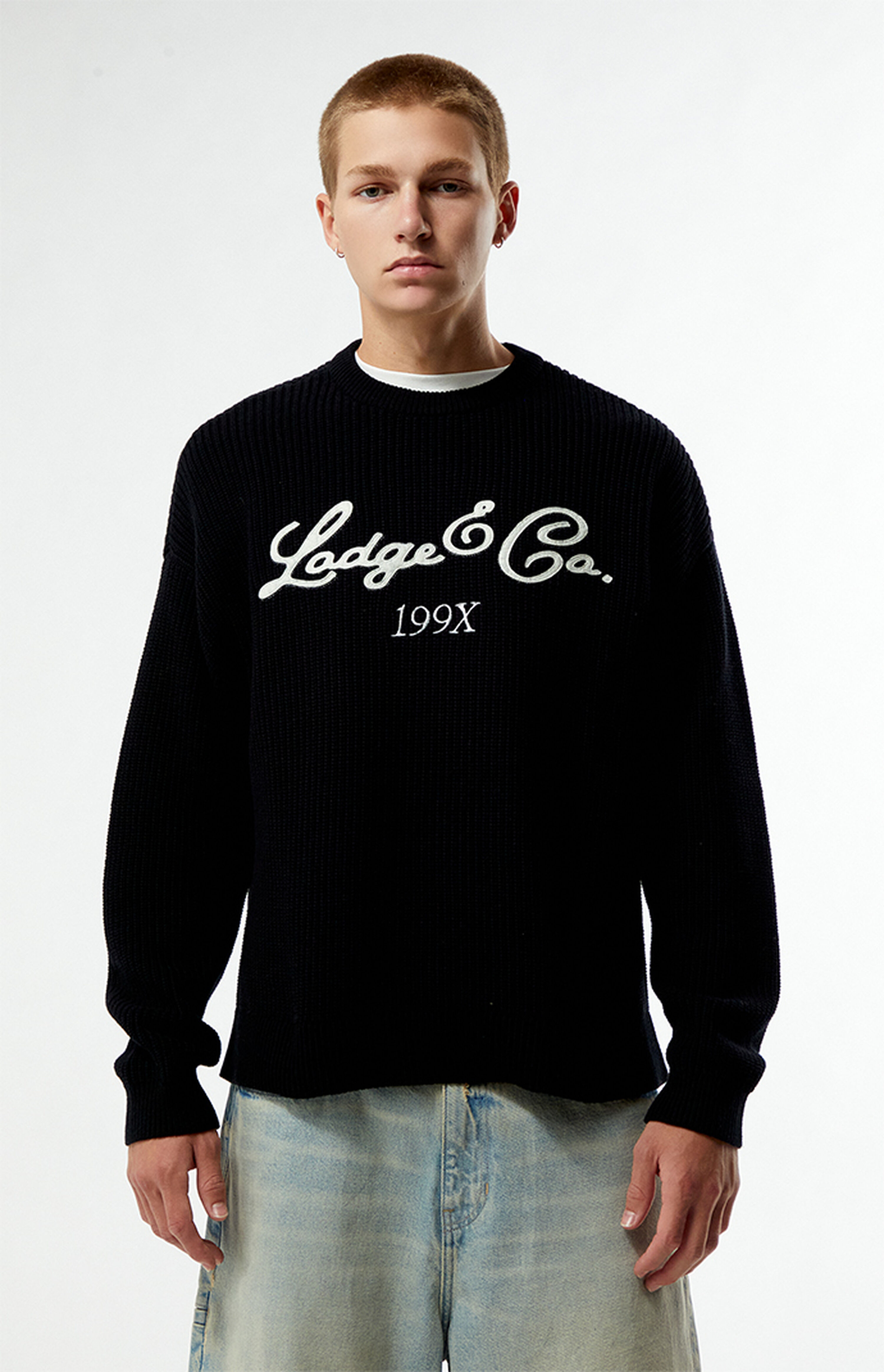 Pacsun Lodge Ribbed Knit Crew Neck Sweater | PacSun