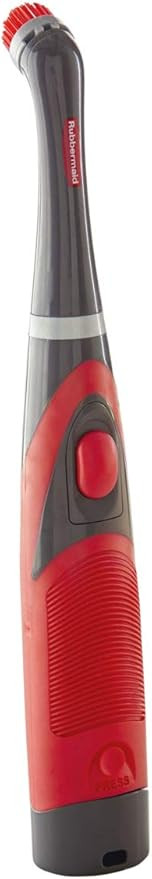 Rubbermaid Reveal Cordless Battery Power Scrubber, Gray/Red, Multi-Purpose Scrub Brush Cleaner fo... | Amazon (US)
