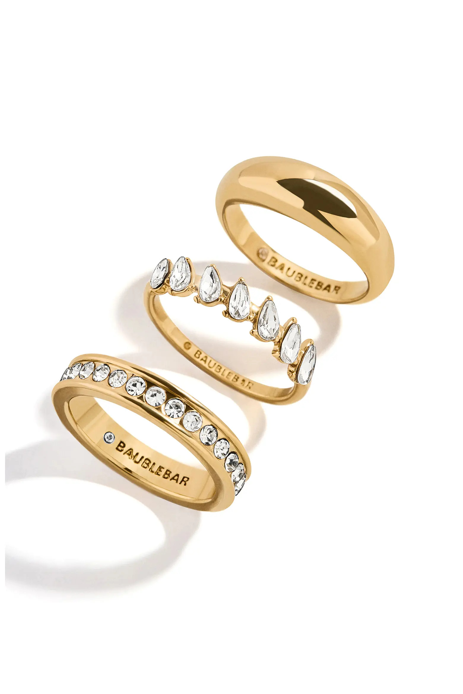Greta Set of 3 Waterproof Ring Set (Women) | Nordstrom | Nordstrom