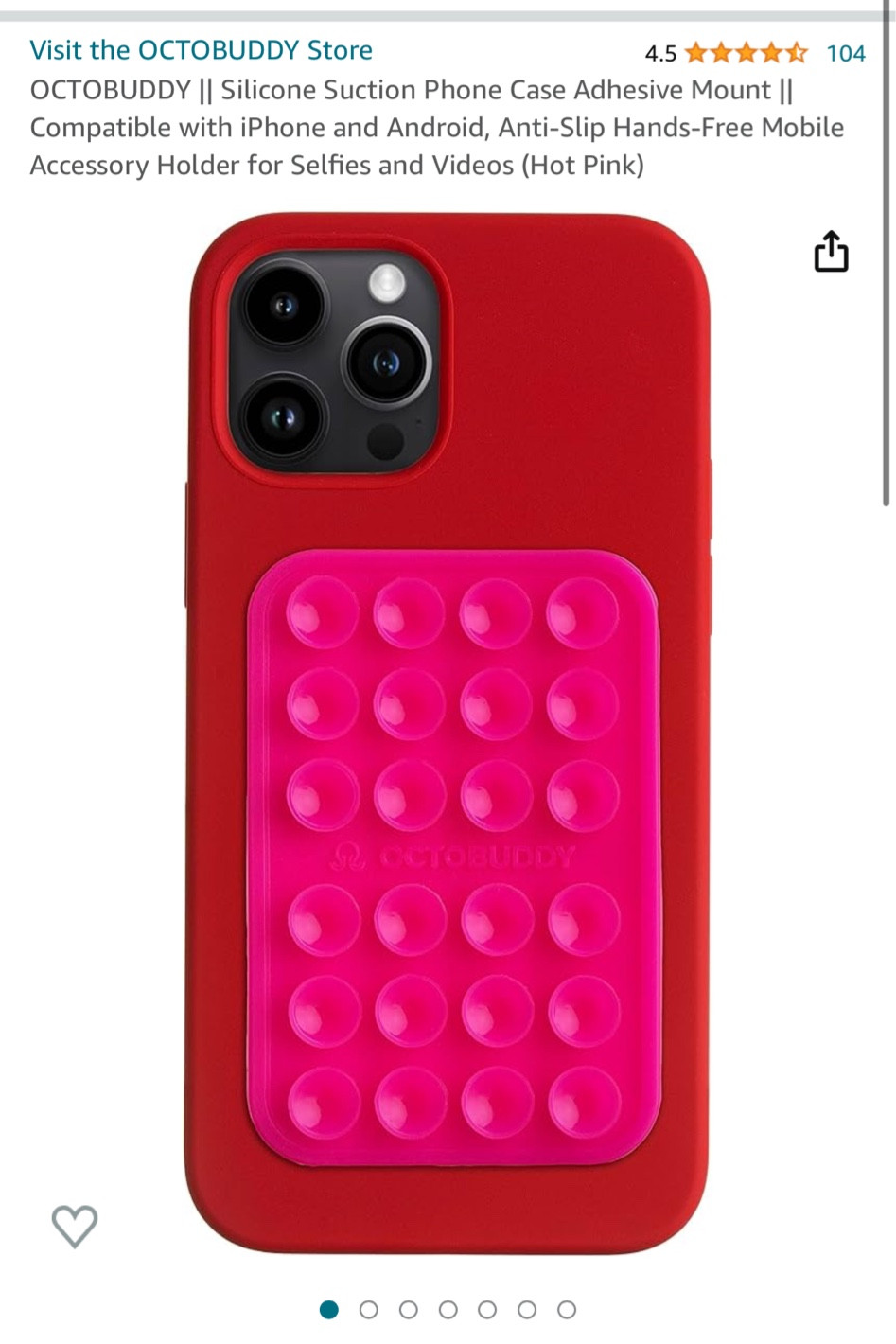 Octobuddy to stick phone to mirror etc