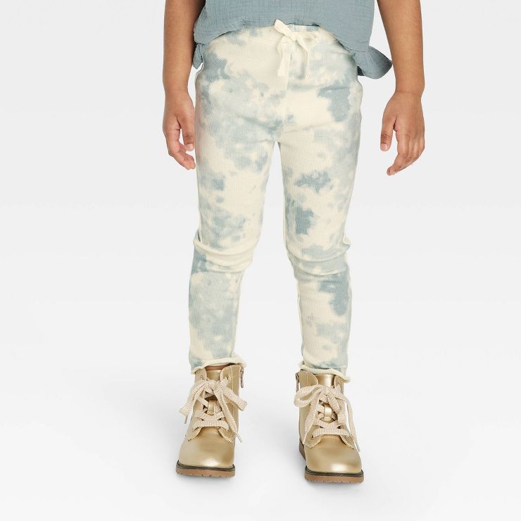 Grayson Collective Ribbed Tie-Dye Leggings - Teal Blue | Target