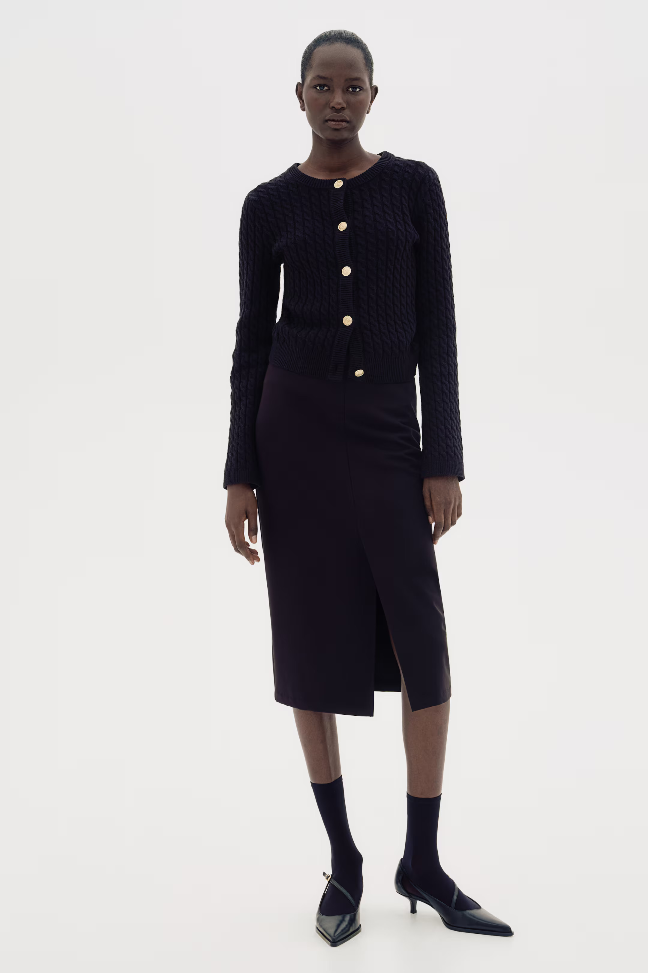 Cable-knit cardigan | H&M (UK, MY, IN, SG, PH, TW, HK)