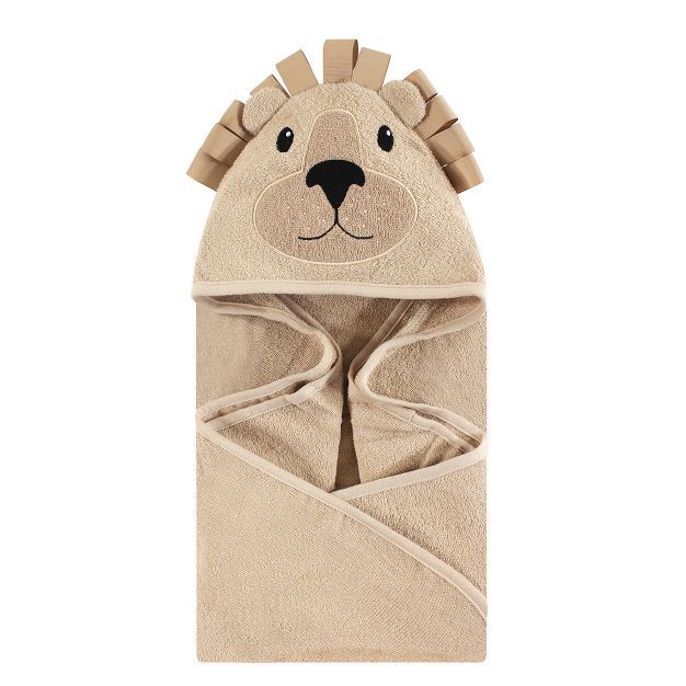 Hudson Baby Infant Cotton Animal Face Hooded Towel, Lion, One Size | Target