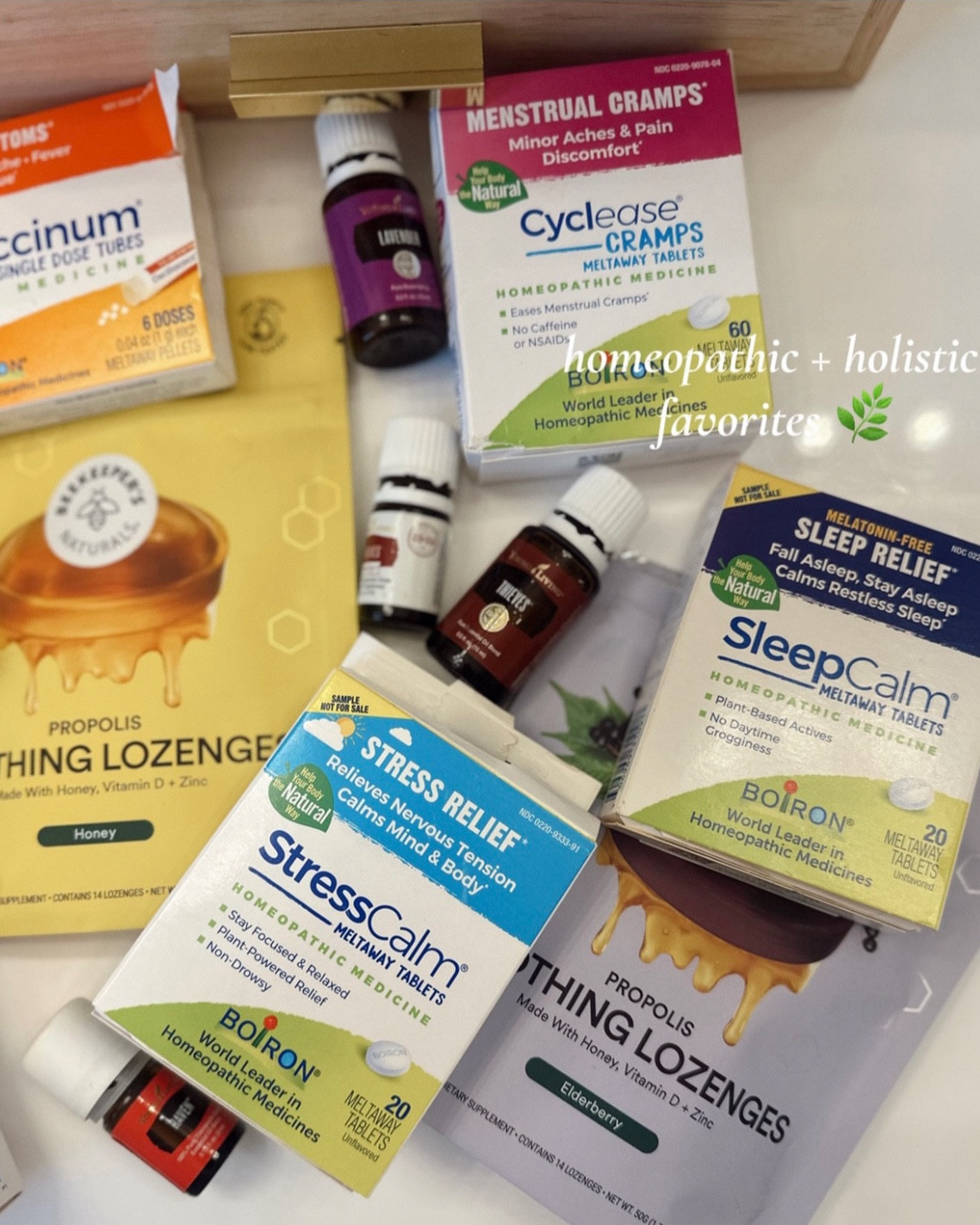 Living a natural, holistic lifestyle 🌿 I love having a fully stocked medicine + homeopathic cabinet is one of my favorite ways to care for my family 💛 Whether it’s cold & flu season, PMS symptoms, teething, tummy aches, or stress, I love having natural remedies on hand. ✨ It’s all about supporting wellness in a clean, gentle, and effective way! 

#HolisticLiving #NaturalRemedies #NaturalMama #Homeopathy #ToxinFreeLiving #CleanWellness #NaturalSupplements #YoungLivingOils #BoironUSA #BeekeepersNaturals #Genexa #NonToxicHome #HolisticHealthJourney


#LTKBaby #LTKFamily #LTKKids