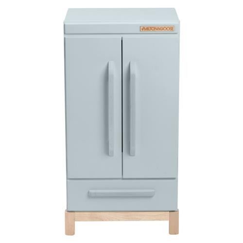 Milton & Goose Modern Classic Grey Wood Refrigerator | Kathy Kuo Home
