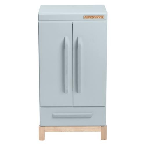 Milton & Goose Modern Classic Grey Wood Refrigerator | Kathy Kuo Home
