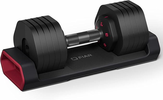 Fiar Adjustable Dumbbells, 5-25 Lbs Dumbbells, Dumbbell Set with Anti-Slip Metal Handle, Weights ... | Amazon (CA)