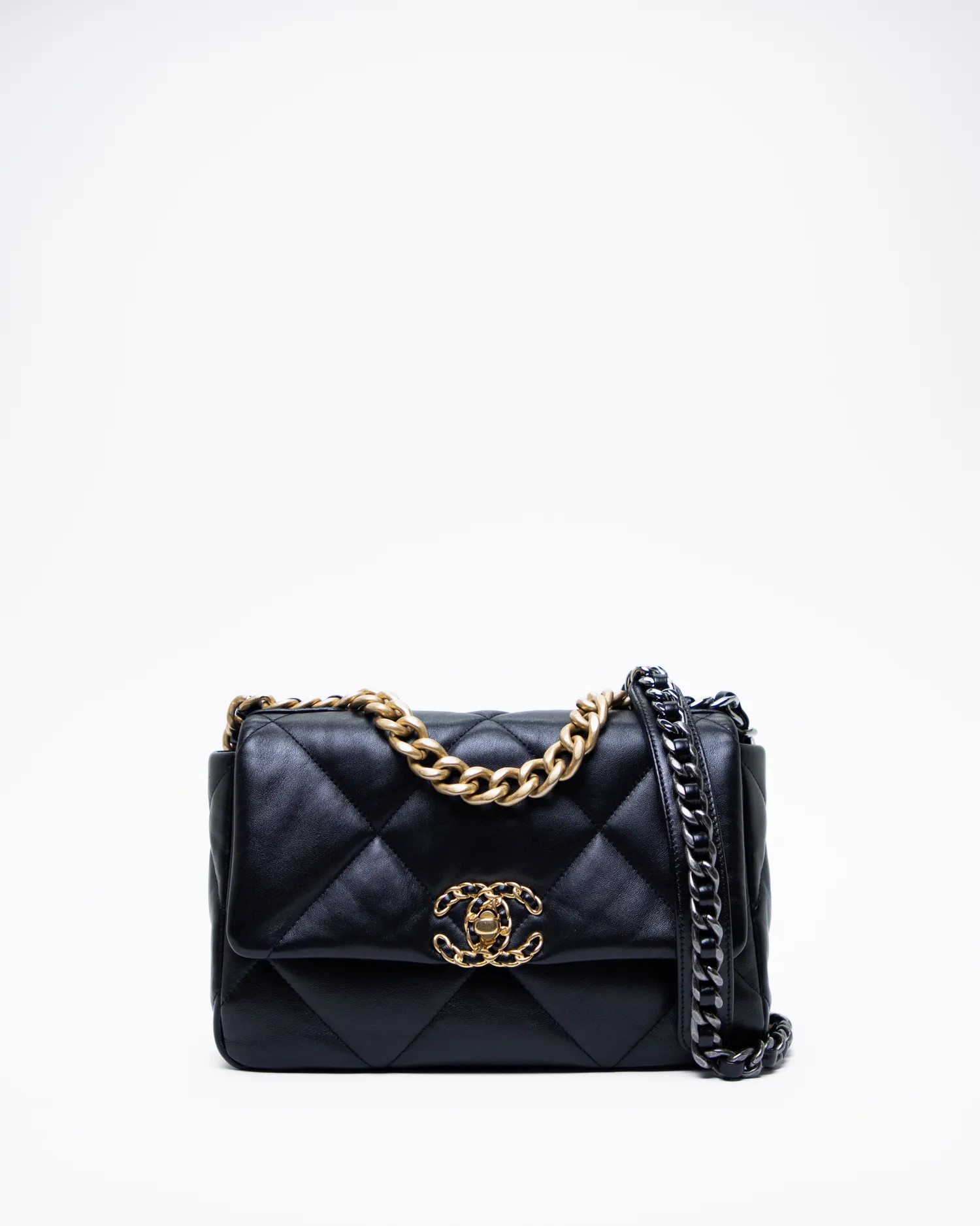 Lambskin Chanel 19 Flap Bag | Vivrelle