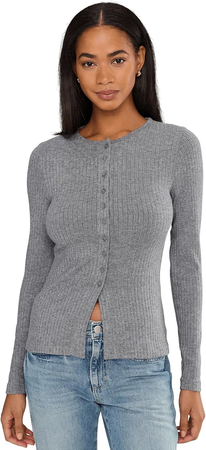 Madewell Texture Mockneck Cardigan | Amazon (US)