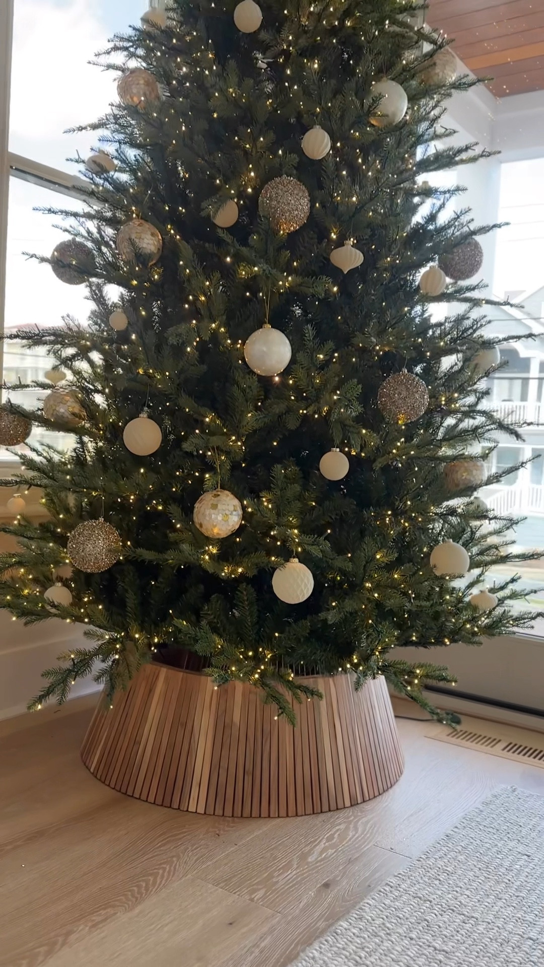 This Teak wood tree collar is even more beautiful IRL than online 😍

Modern coastal christmas
#coastaldecor
Christmas tree decor
#christmasdecor
Interior design #interiordesign
Home decor #homedecor
Christmas tree collar
Christmas's tree skirt
Christmas tree ornaments 
Crate and barrel 
Pottery barn
Living room furniture
Holiday decorations 
#holidaydecorations 

#LTKHome #LTKSeasonal #LTKHoliday