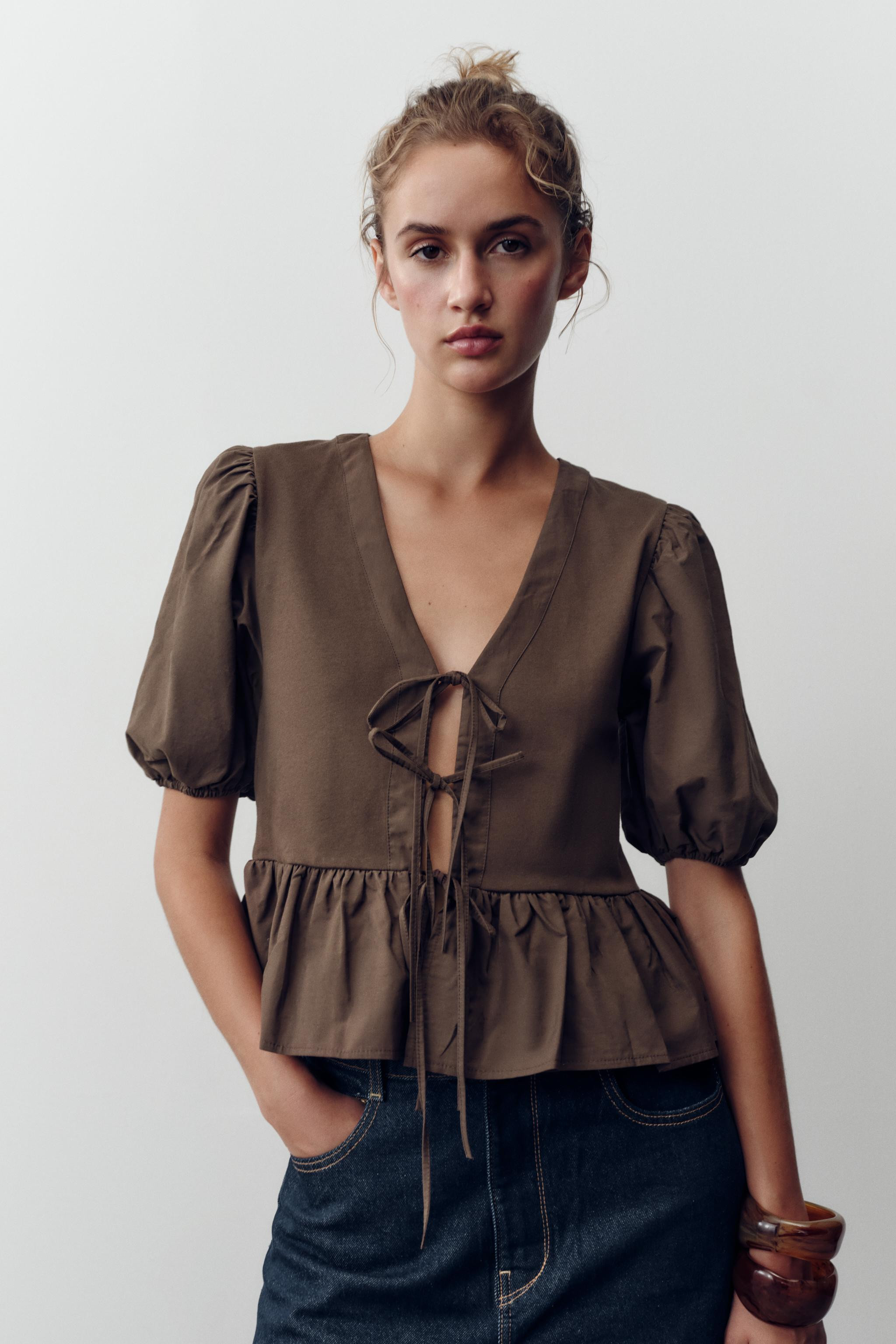 COMBINATION TIE TOP | Zara US