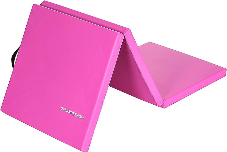 BalanceFrom Three Fold Folding Exercise Mat with Carrying Handles for MMA, Gymnastics and Home Gy... | Amazon (US)
