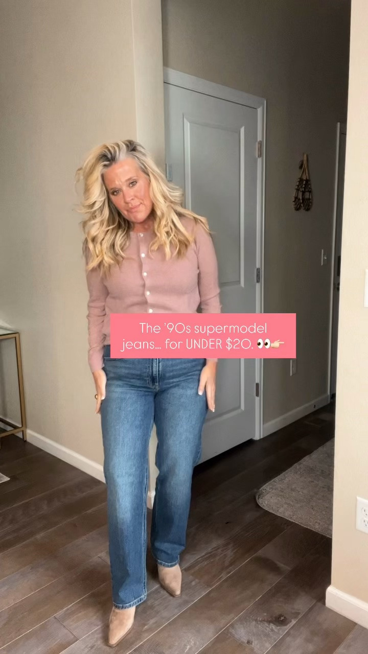 ✨Tap the bell, save and ❤️ start here over 40 fashion, midlife style, midsize fashion and luxury looks for less.  

⬇️Sizing information:
12 tts (size up if in between sizes.)

The ’90s supermodel jeans… for UNDER $20. 👀

👑 Helping you look good, feel good.-Lindsey Denver   Check back daily for belly-friendly style, confidence, and Outfit Physics™.

#LTKOver40 #LTKMidsize #LTKPlusSize
