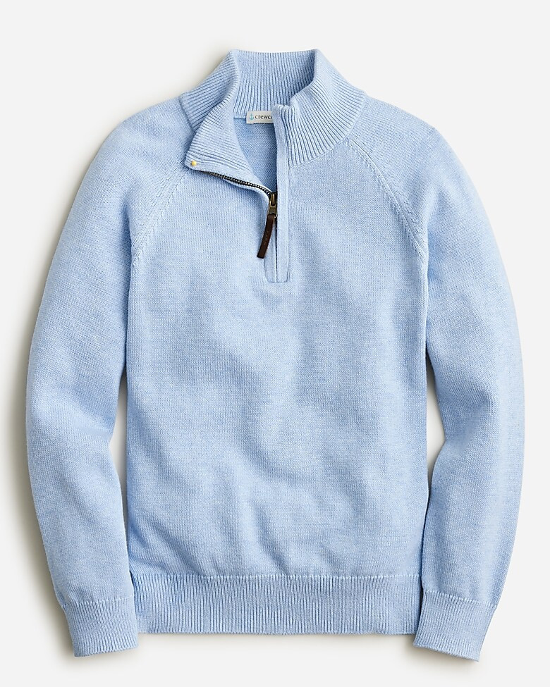 Kids' cotton-blend half-zip sweater | J. Crew US