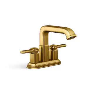 KOHLERNumista 4 in. Centerset 2-Handle Bathroom Faucet in Vibrant Brushed Moderne Brass(31) | The Home Depot