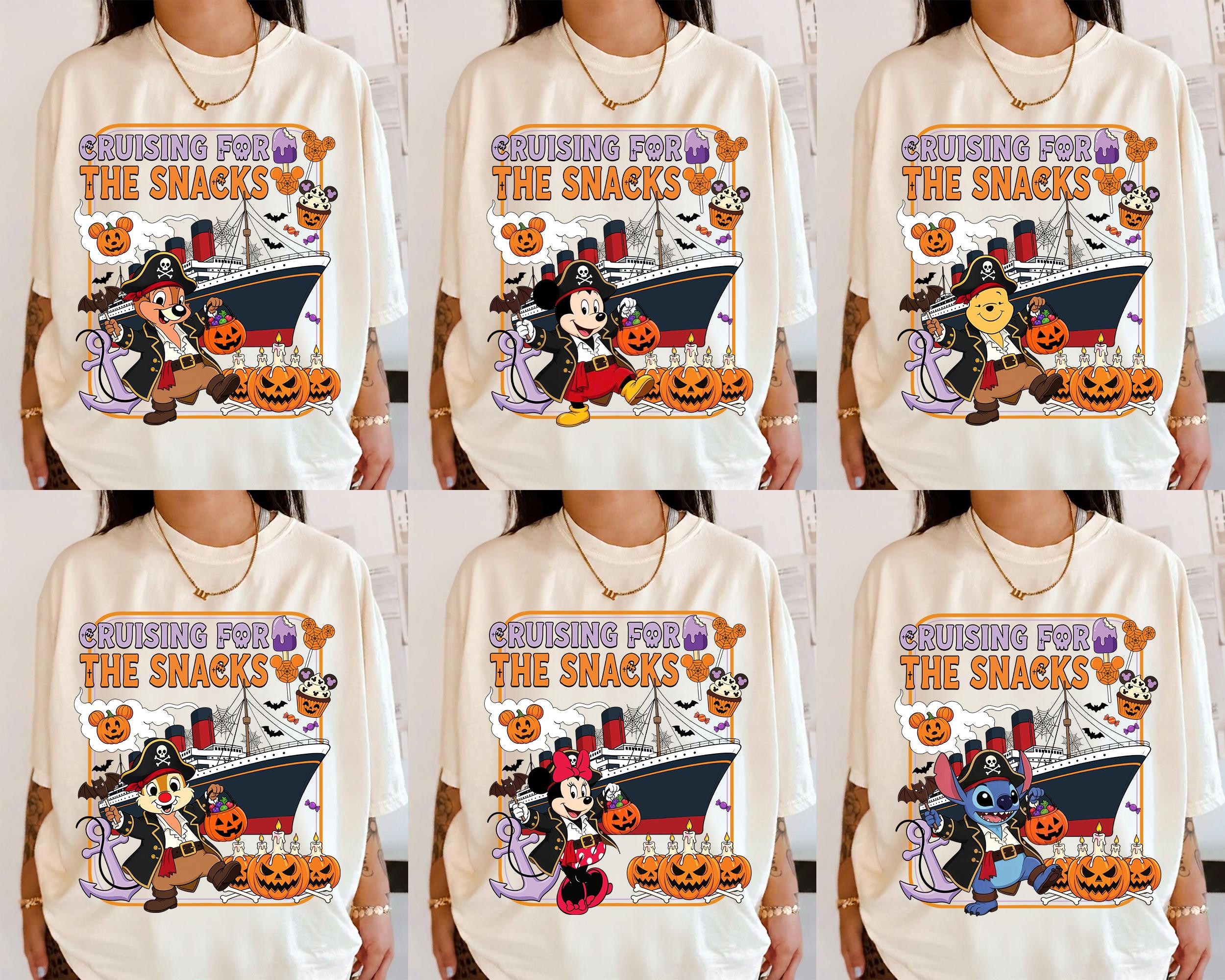 Disney Cruise Halloween Snacks Family Shirt Halloween Cruise Family Matching Shirt Spooky Season Cruise Tee Disney Family Cruise Shirt | Etsy (Global)