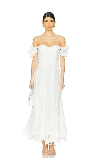 Emberly Maxi Dress in White | Revolve Clothing (Global)