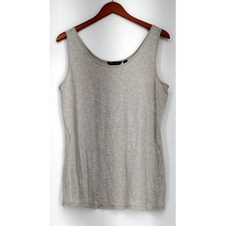 H by Halston Top Sz M Essentials Scoop Neck Knit Tank Gray A286251 | Walmart (US)