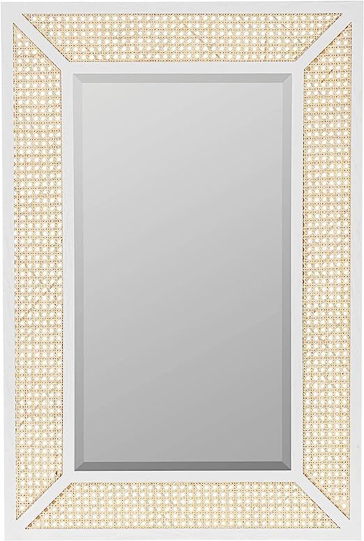 Cooper Classics Dani Cane and White Wood 36-Inch x 24-Inch Wall Mirror | Amazon (US)
