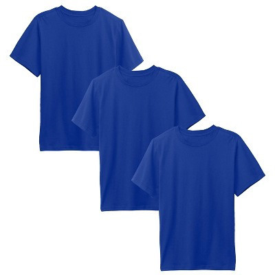 Action Thread Boy's Short Sleeve Crew Neck Premium Soft Cotton Blend T Shirt -3 Pack | Target