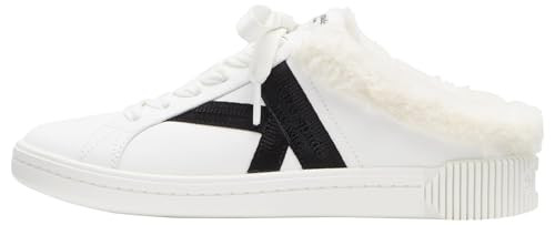 Kate Spade New York Signature Lace Up Mule Sneaker, True White/Black, 7.5 | Amazon (US)
