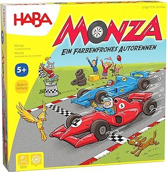 HABA Monza - A Car Racing Beginner's Board Game Encourages Thinking Skills - Ages 5 and Up (Made ... | Amazon (US)