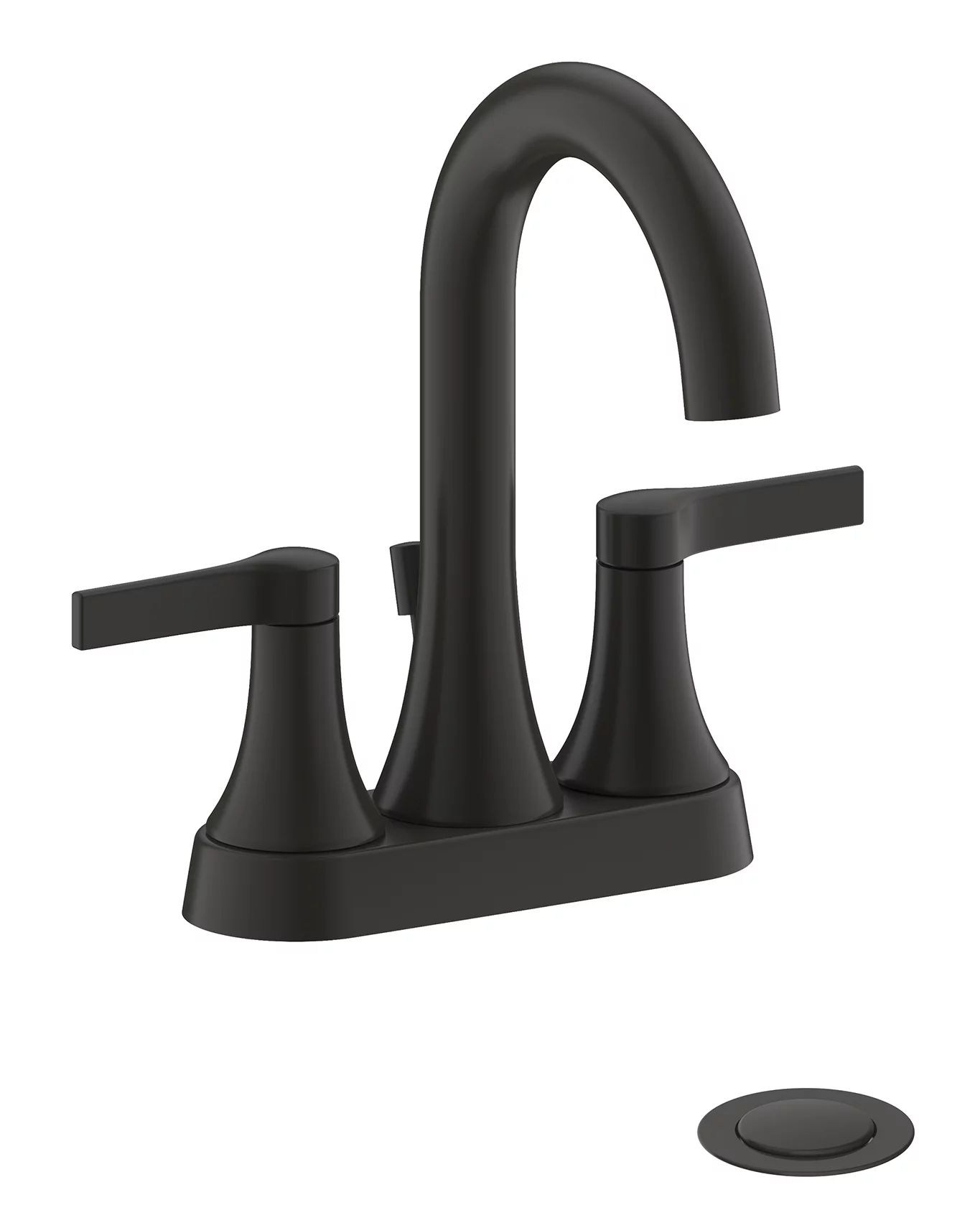 Ultra Faucets UF46417 Matte Black Nita Collection Two-Handle Lavatory Faucet | Walmart (US)